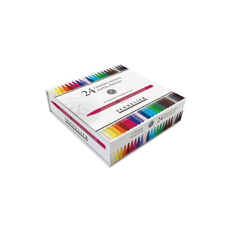  Fine art shop - Box of 24 pastel pencils Sennelier, Introductory Set | totenart.com