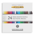  Fine art shop - Box of 24 half pastel pencils Sennelier, Introductory Set | totenart.com