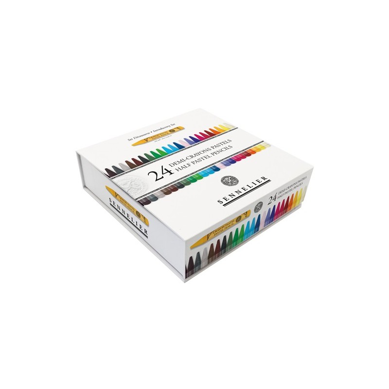  Fine art shop - Box of 24 half pastel pencils Sennelier, Introductory Set | totenart.com