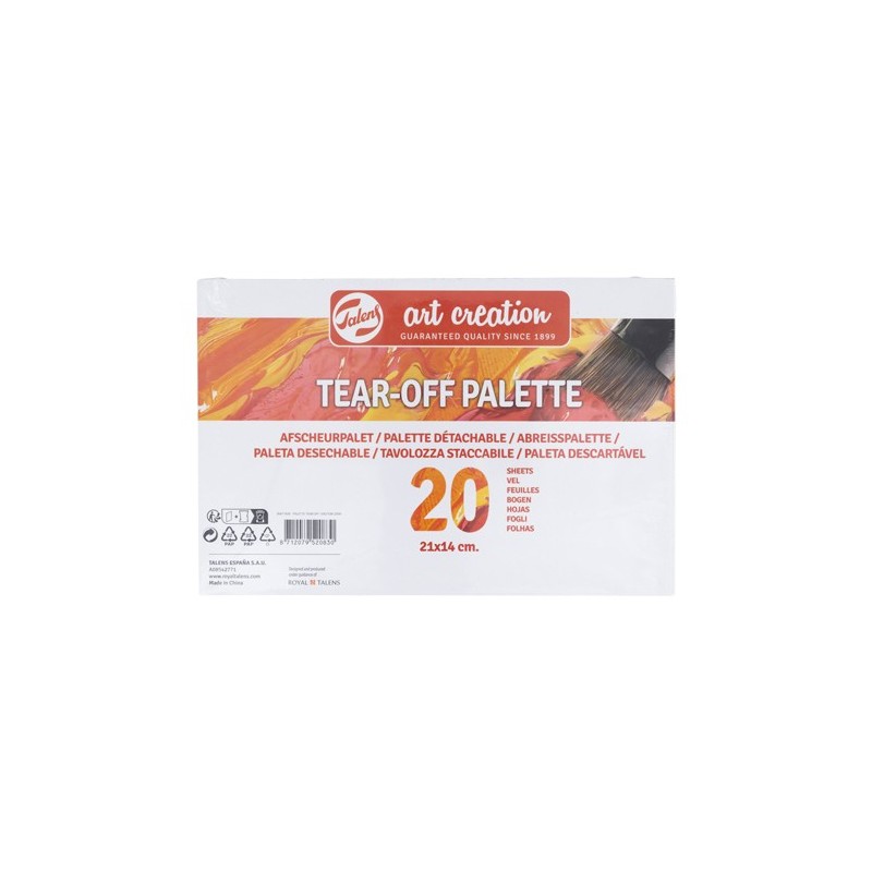  Fine art shop - Tear-Off Palette, 20 sheets, 14x21 cm | totenart.com