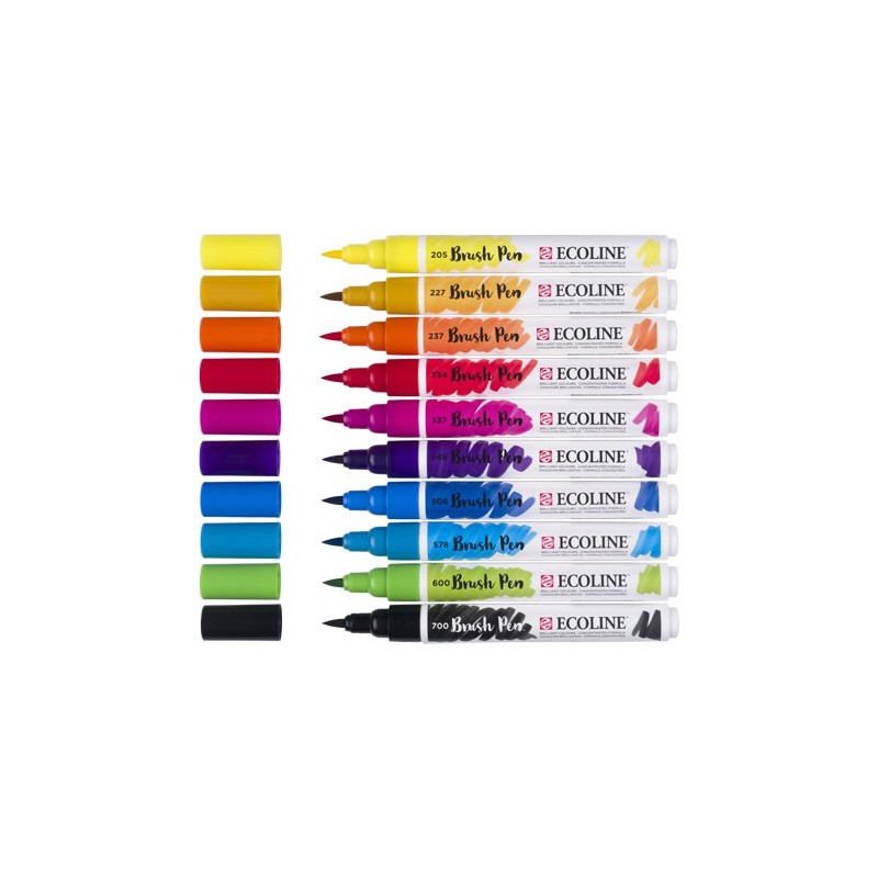 Fine art shop - Set Ecoline Brush Pen 10 ud | totenart.com