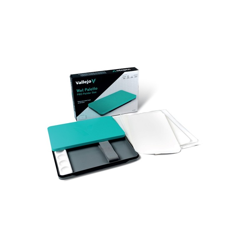  Fine art shop - Wet Palette Pro Painter Size, 30 Sheets, Vallejo (24x16 cm) | totenart.com