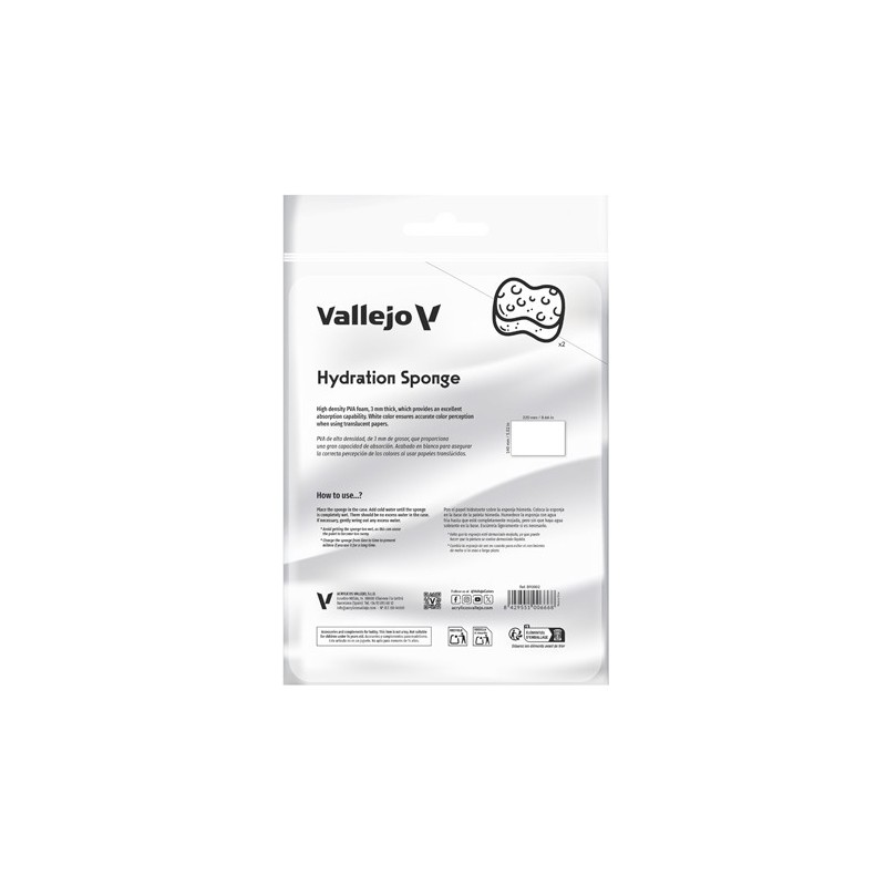  Fine art shop - Replacement 2 Moisturizing Sponges for the Vallejo Pro Painter Size Wet Palette | totenart.com