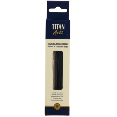 Fine art shop - Titan medium charcoals, 5-6 mm | totenart.com