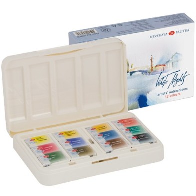 Fine art shop - Set of 12 godets, plastic case, White Nights | totenart.com
