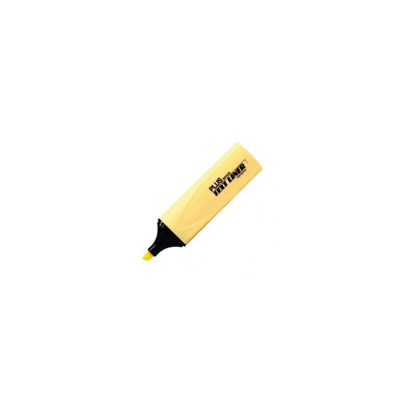  Fine art shop - Plus Office Text Liner, Chisel Tip 2-3 mm, Pastel Yellow | totenart.com