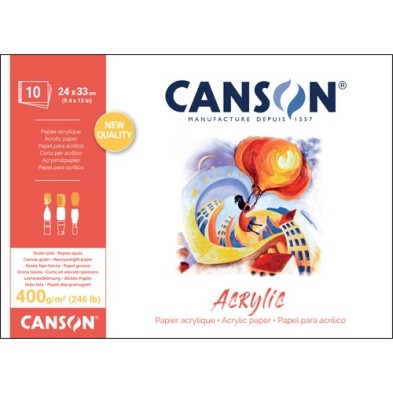  Fine art shop - Canson Acrylic Pad, 10 s, 400 g, 24x33 cm | totenart.com