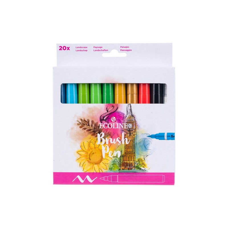 Fine art shop - Set Ecoline Brush Pen 20 ud | totenart.com