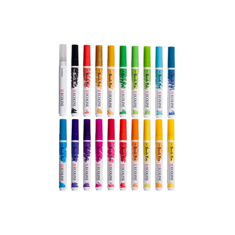 Fine art shop - Set Ecoline Brush Pen 20 ud | totenart.com