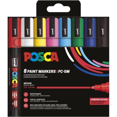 Fine art shop - Marker Case PC-5 M Posca, 8 colors | totenart.com