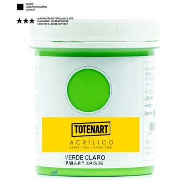 Fine art shop - Acrylic Light Green 250 ml. totenart | totenart.com