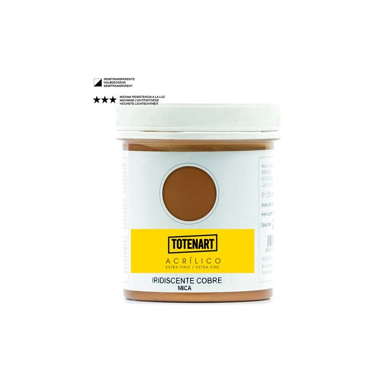 Fine art shop - Acrylic Iridescent Copper 250 ml. totenart | totenart.com