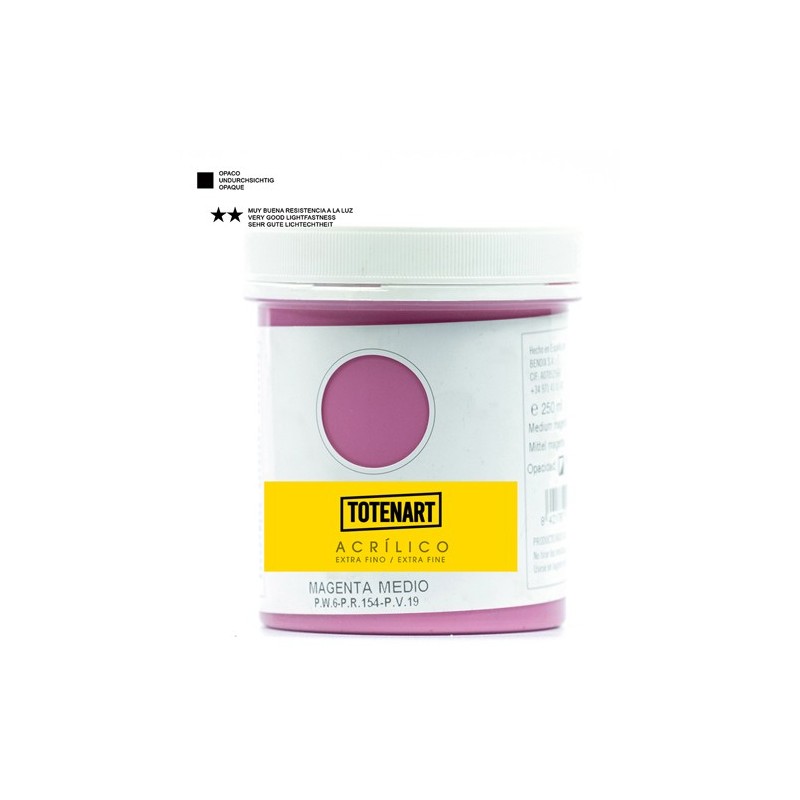 Fine art shop - Acrylic Medium Magenta 250 ml. totenart | totenart.com