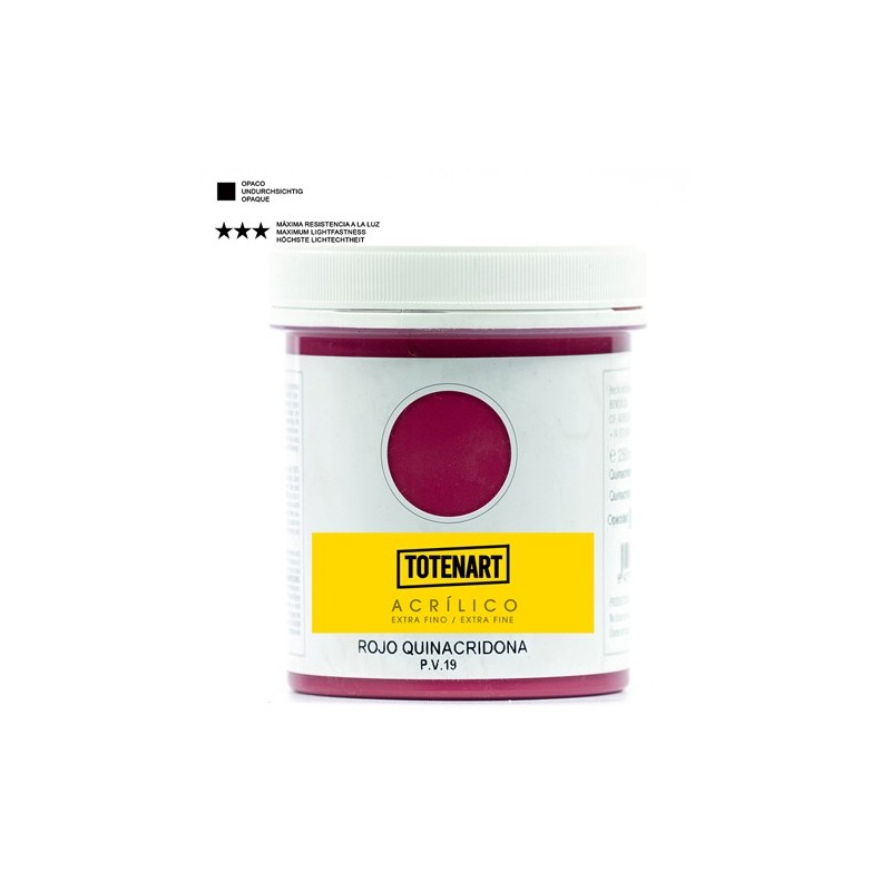 Fine art shop - Acrylic Quinacridone Red 250 ml. totenart | totenart.com
