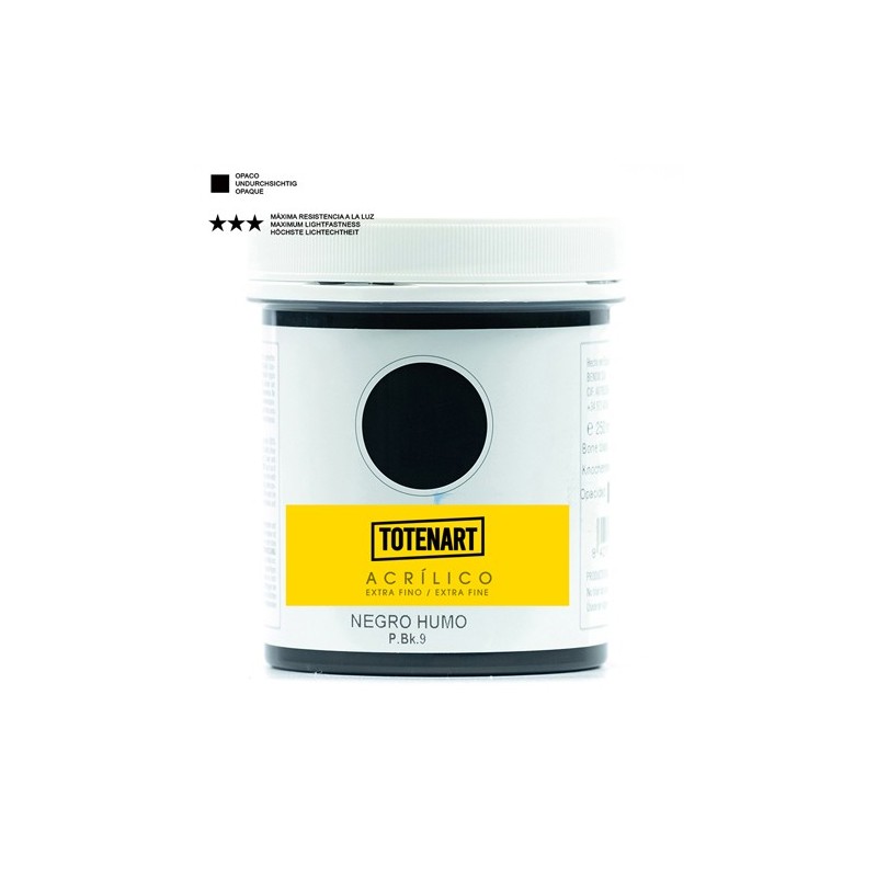 Fine art shop - Acrylic Smoke Black 500 ml. totenart | totenart.com