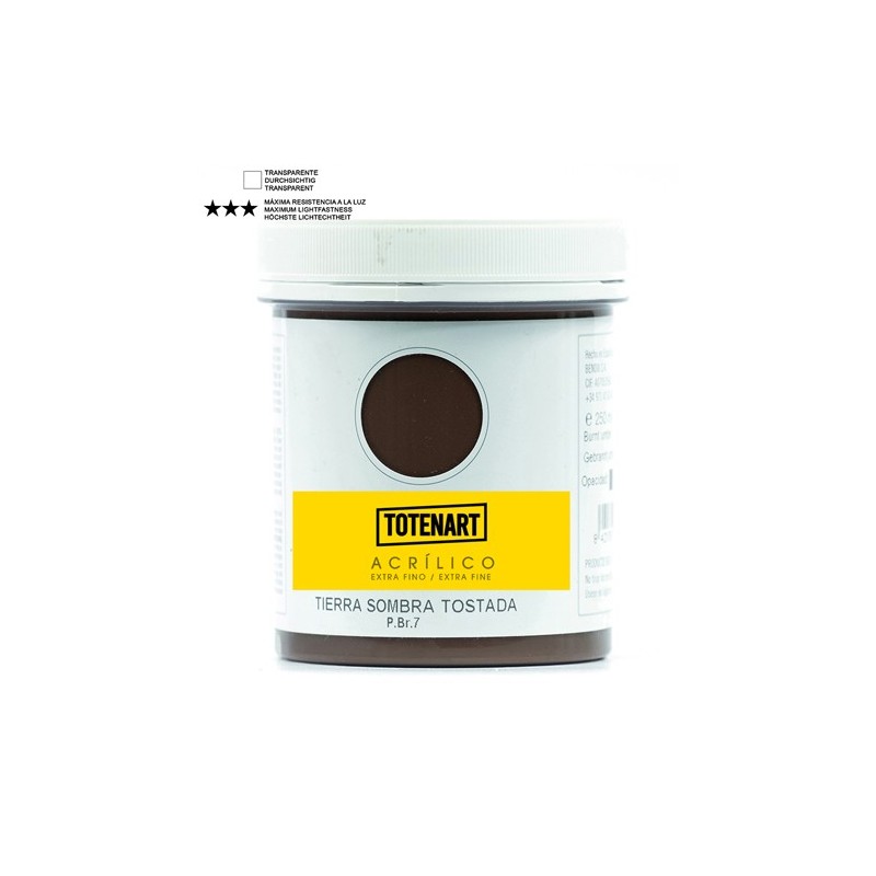 Fine art shop - Acrylic Burnt Umber 500 ml. totenart | totenart.com