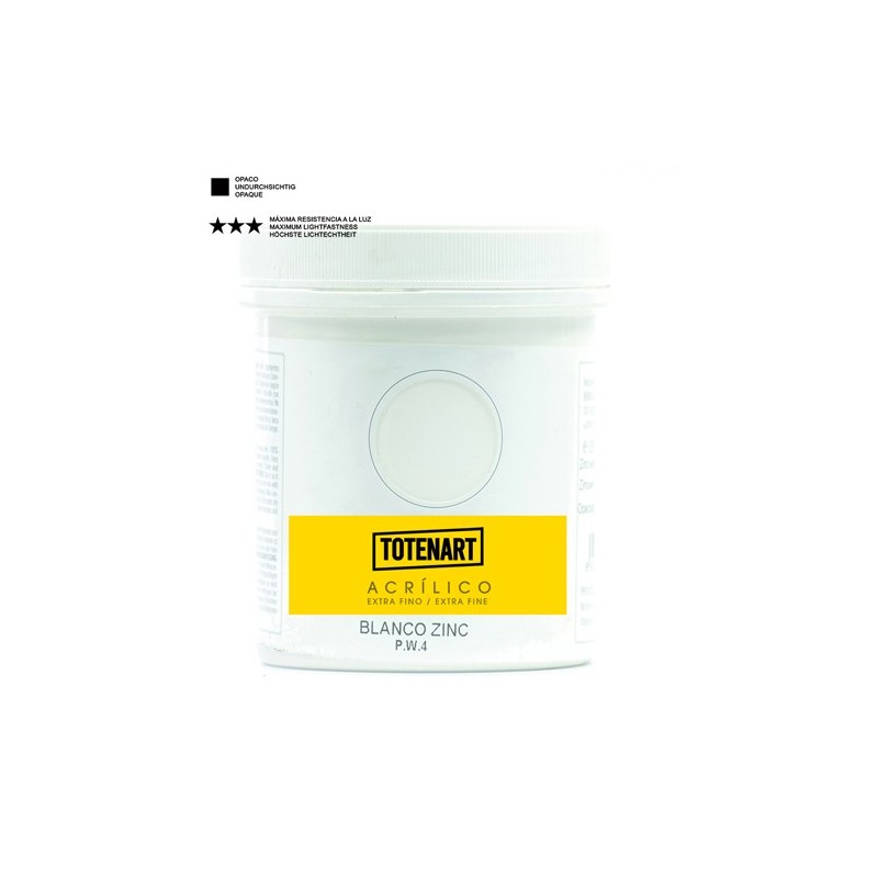 Fine art shop - Acrylic Zinc White 250 ml. totenart | totenart.com