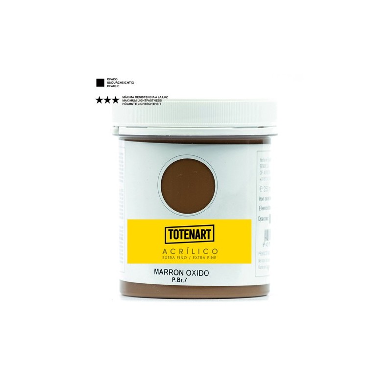 Fine art shop - Acrylic Rust Brown 250 ml. totenart | totenart.com