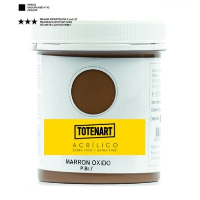 Fine art shop - Acrylic Rust Brown 250 ml. totenart | totenart.com