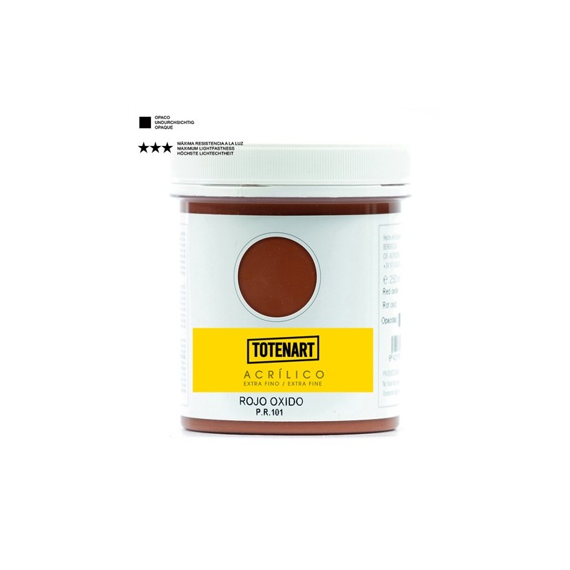 Fine art shop - Acrylic Rust Red 250 ml. totenart | totenart.com