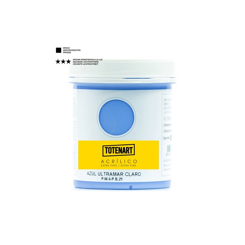 Fine art shop - Acrylic Light Ultramarine Blue 250 ml. totenart | totenart.com