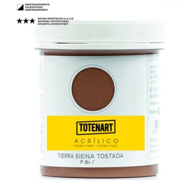 Fine art shop - Acrylic Burnt Siena 500 ml. totenart | totenart.com