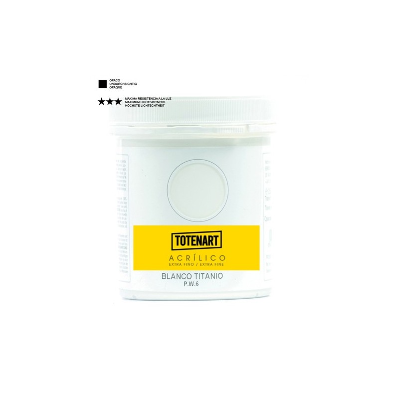 Fine art shop - Acrylic Titanium White 500 ml. totenart | totenart.com