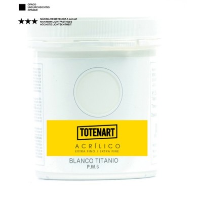Fine art shop - Acrylic Titanium White 500 ml. totenart | totenart.com