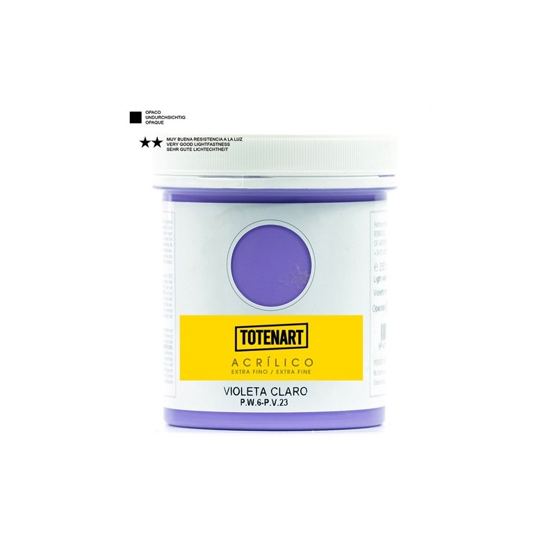 Fine art shop - Acrylic Light Violet 250 ml. totenart | totenart.com