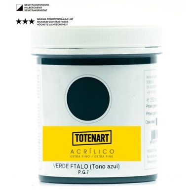 Fine art shop - Acrylic Blue Tone Phthalic Green 250 ml. totenart | totenart.com