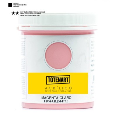 Fine art shop - Acrylic Light Magenta 250 ml. totenart | totenart.com