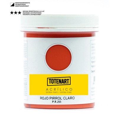 Fine art shop - Acrylic Light Pyrole Red 250 ml. totenart | totenart.com
