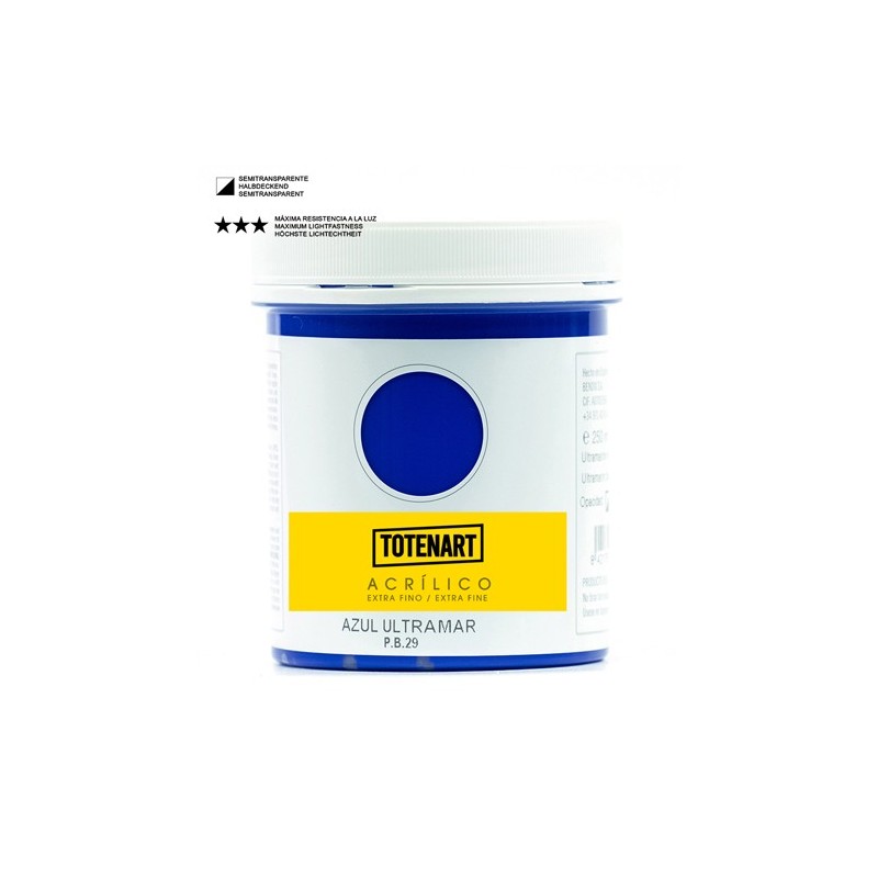 Fine art shop - Acrylic Ultramarine Blue 250 ml. totenart | totenart.com