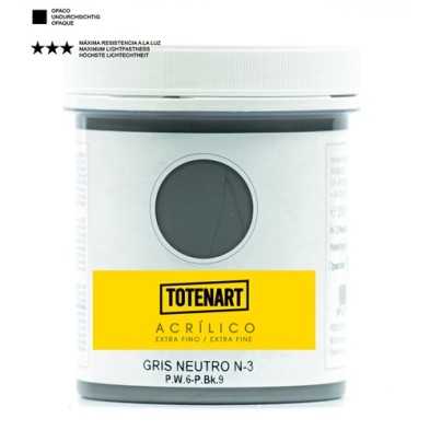 Fine art shop - Acrylic Neutral Gray 250 ml. totenart | totenart.com