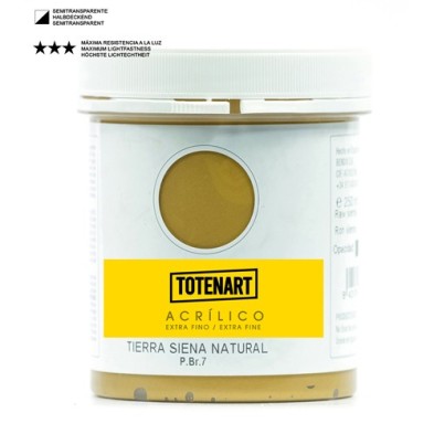 Fine art shop - Acrylic Natural Siena Earth 250 ml. totenart | totenart.com