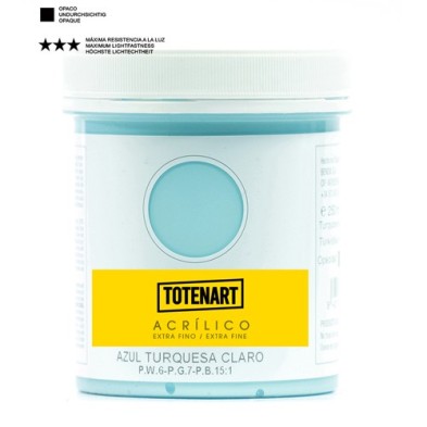 Fine art shop - Acrylic Light Turquoise Blue 250 ml. totenart | totenart.com