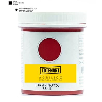 Fine art shop - Acrylic Carmine Naphthol 500 ml. totenart | totenart.com