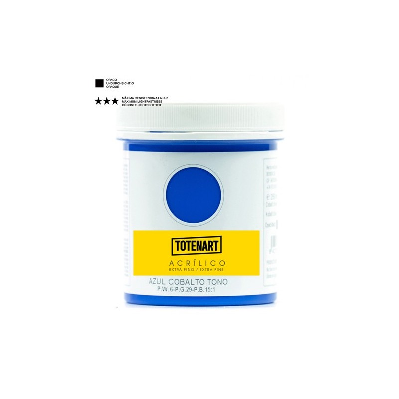 Fine art shop - Acrylic Cobalt Blue Tone 500 ml. totenart | totenart.com