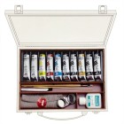 Acrylic Titan Extra thin, wooden box, 10 colours 40 ml.