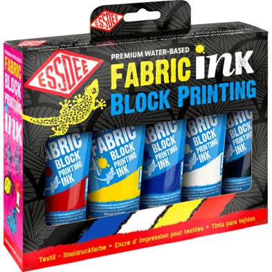 Fine art shop - Essdee Fabric Block Printing Inks kit 5 Primary Colors 100 ml | totenart.com