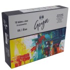 Oil Titan Extra thin, wooden box, 10 colours 40 ml.