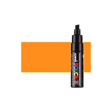 Fine art shop - Bright Yellow (N. 3) Posca marker PC8K, chisel tip (8 mm.) | totenart.com