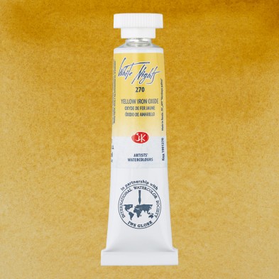 Fine art shop - White Nights Watercolors in tube 10 ml. Yellow Iron Oxide 270 | totenart.com