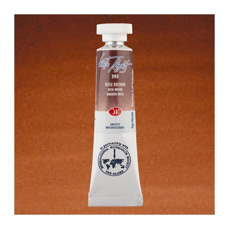 Fine art shop - White Nights Watercolors in tube 10 ml. Rose Brown 393 | totenart.com