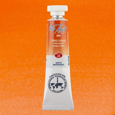 Fine art shop - White Nights Watercolors in tube 10 ml. Pyrrol Orange 399 | totenart.com