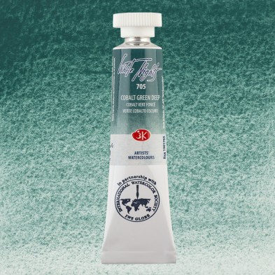 Fine art shop - White Nights Watercolors in tube 10 ml. Cobalt Green Deep 705 | totenart.com