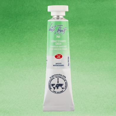 Fine art shop - White Nights Watercolors in tube 10 ml. Cobalt Titanate Green 765 | totenart.com