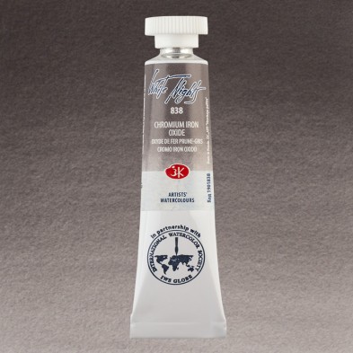 Fine art shop - White Nights Watercolors in tube 10 ml. Chromium Iron Oxide 838 | totenart.com