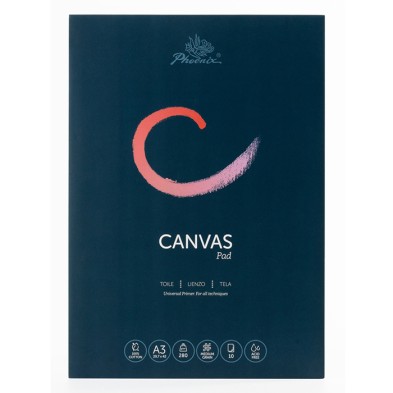  Fine art shop - Canvas Pad, Medium Grain, A3,  280 gr. 10 s. Phoenix | totenart.com
