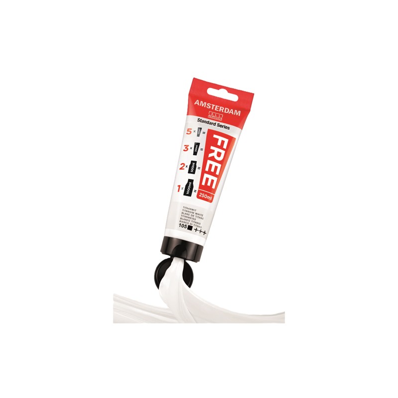 Fine art shop - +FREE: Amsterdam Acrylic Titanium White 250 ml. | totenart.com